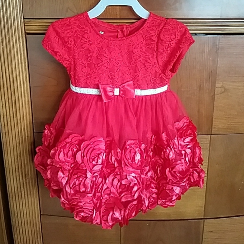 Red baby dress